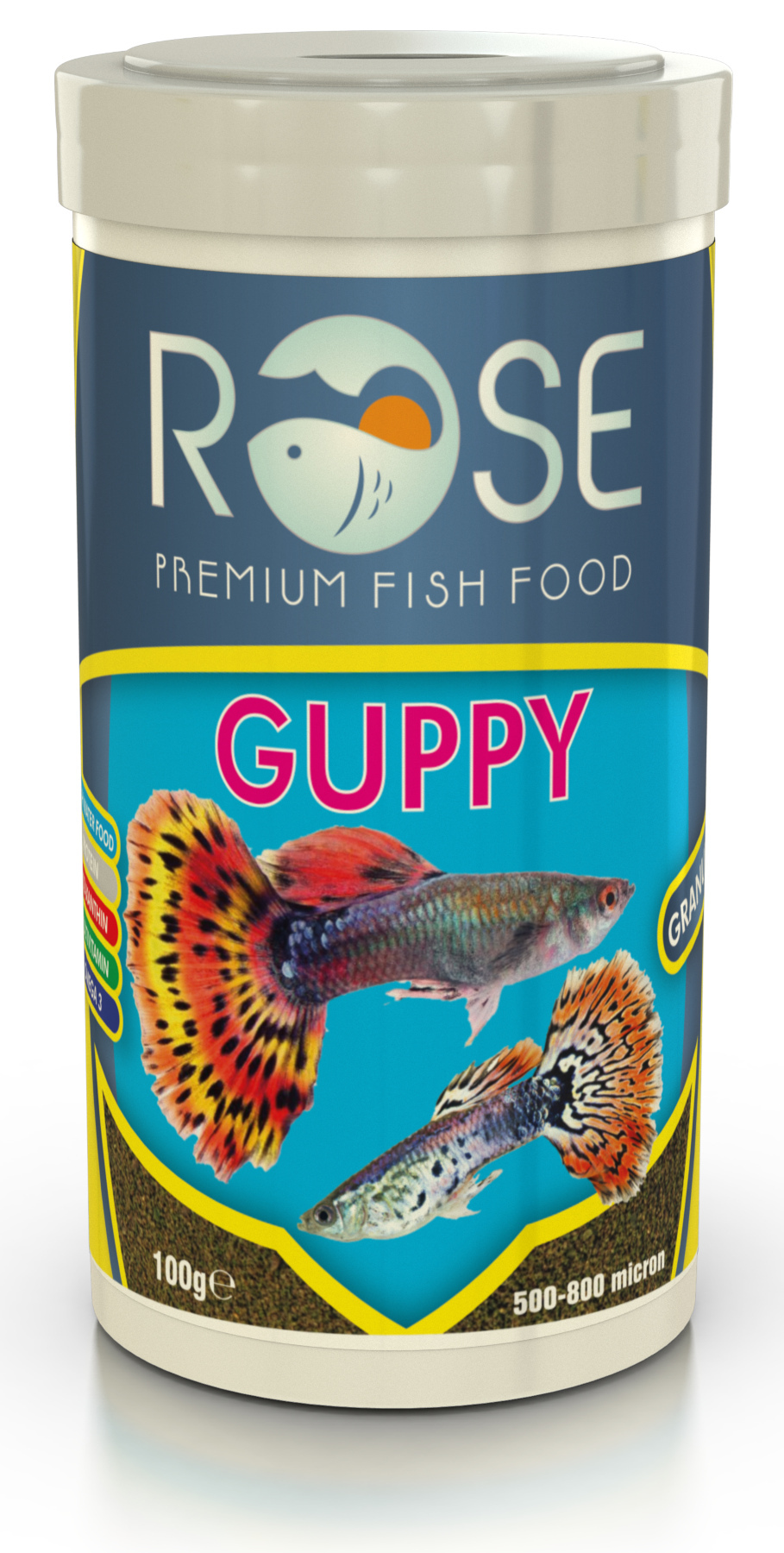 Rose Guppy Granulat 250 ml Tropikal Akvaryum Balık Yemi