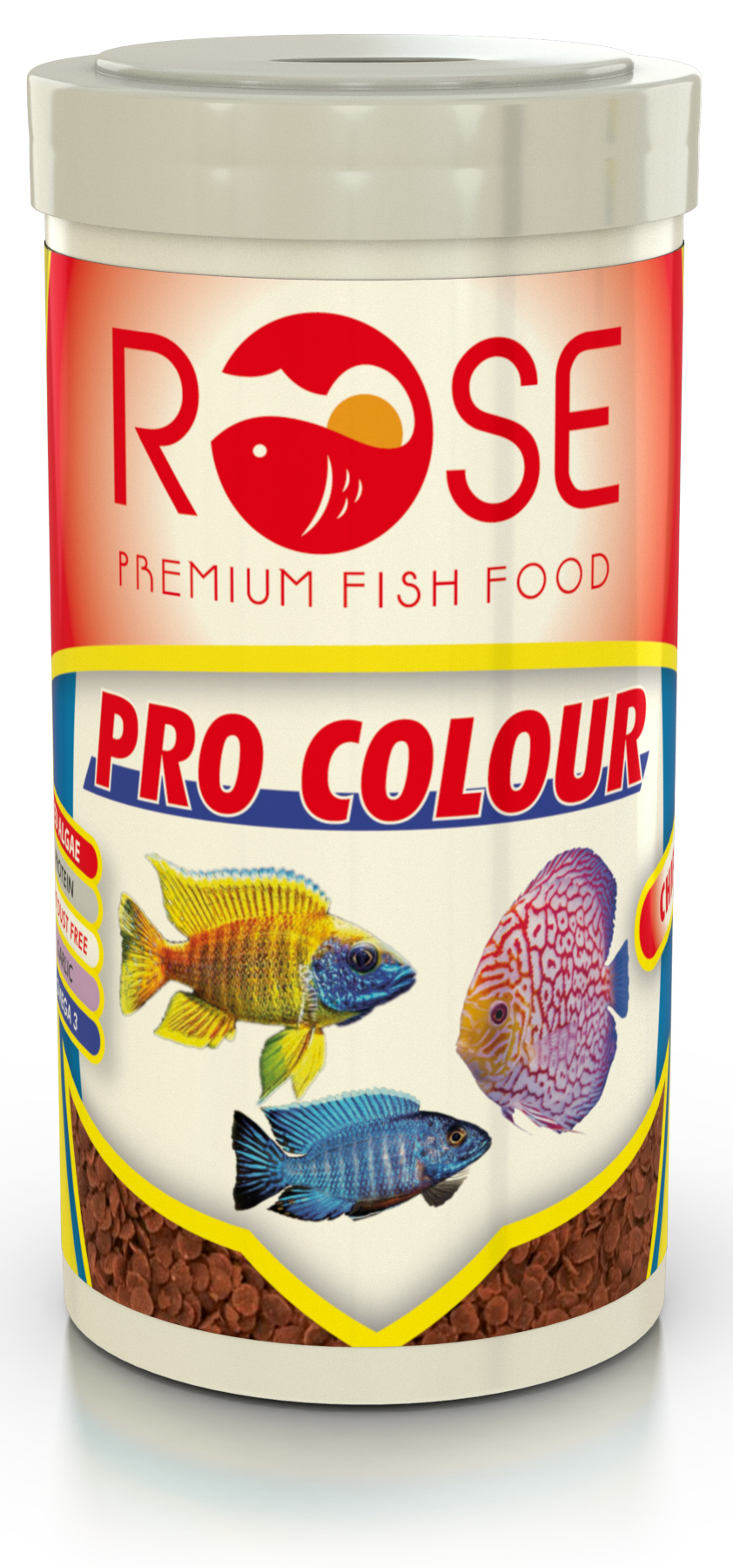 Rose Pro Colour 250 Ml Yüksek Protein Renklendirici Balık Yemi