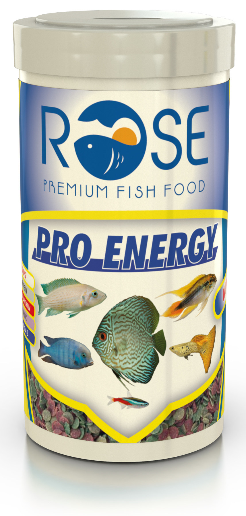Rose Pro Energy Mix Chips 250 Ml Tropikal Balık Yemi
