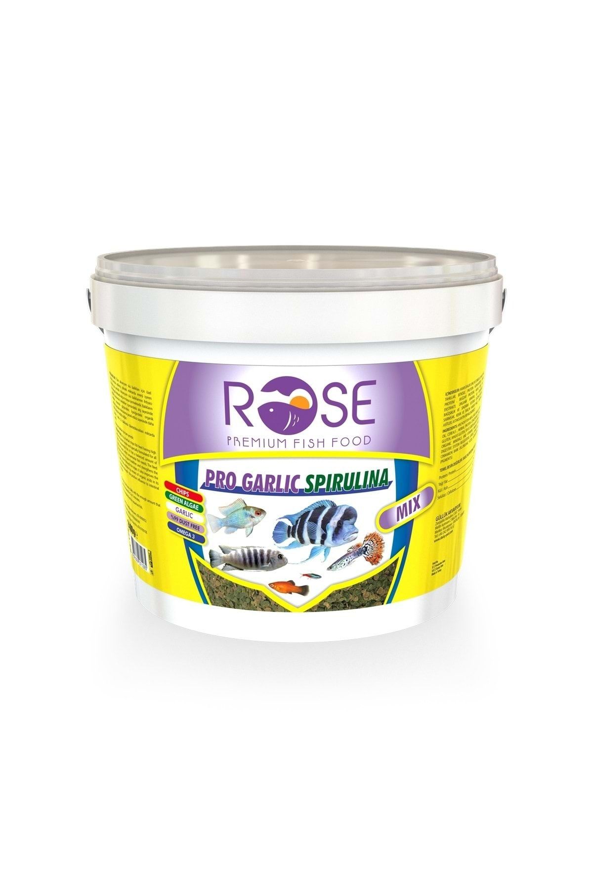 Rose Pro Garlıc Spırulına Mıx Balık Yemi 2400gr