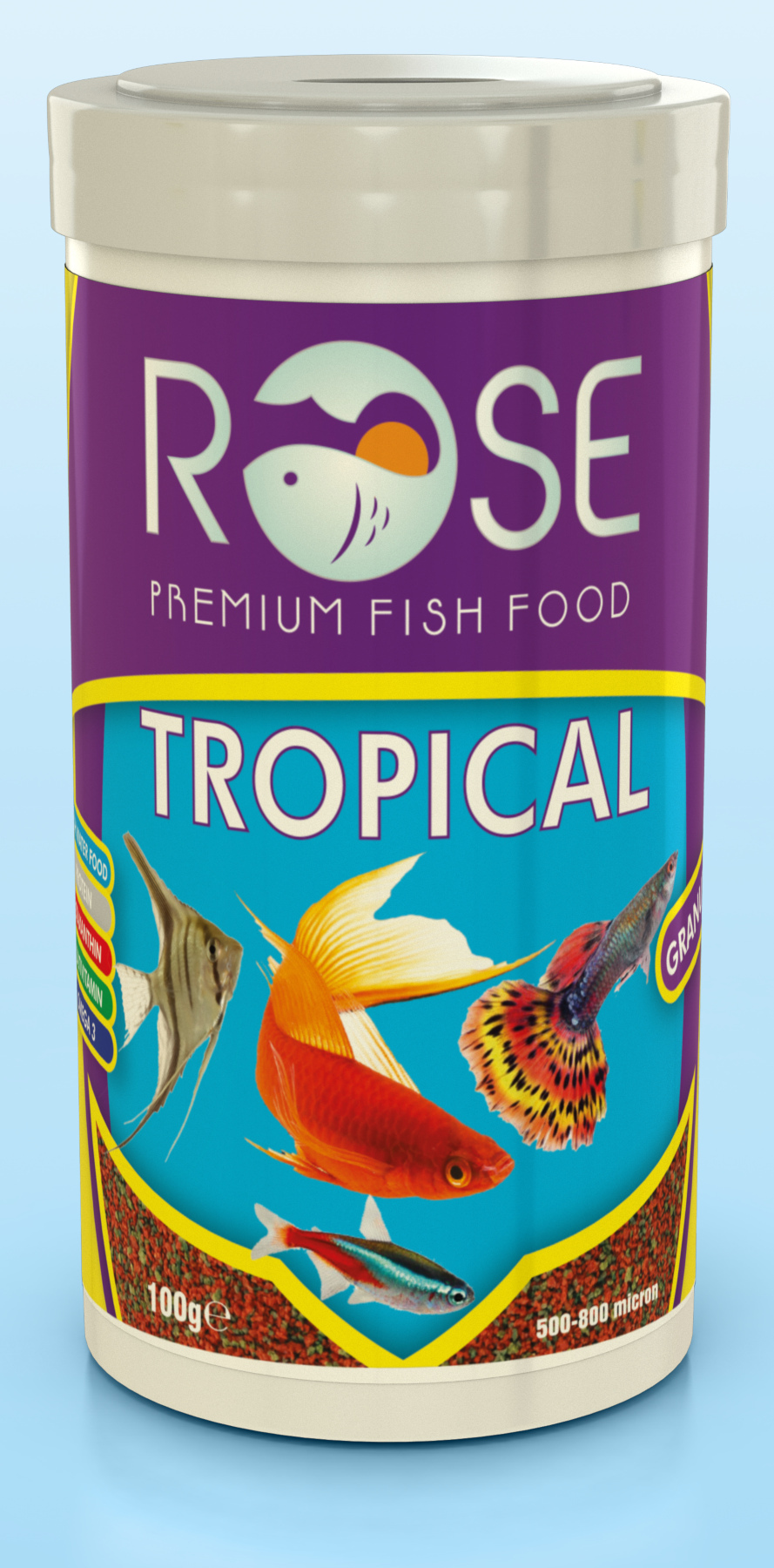 Rose Tropical Granulat 250 Ml Tropikal Balık Yemi