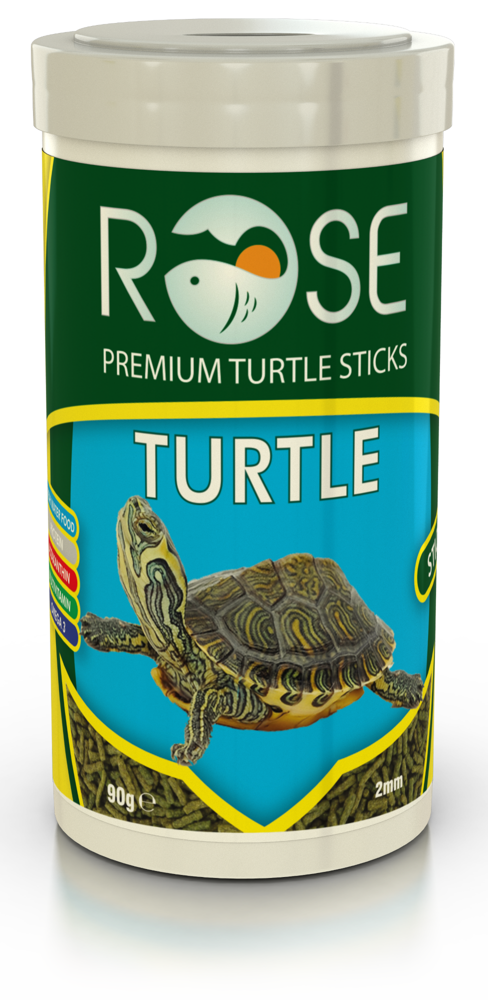 Rose Turtle Sticks 250 Ml 90 Gr Sürüngen Ve Kaplumbağa Yemi