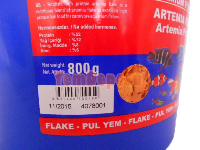 ROTIFISH ARTEMİA FLAKES 150 GR 