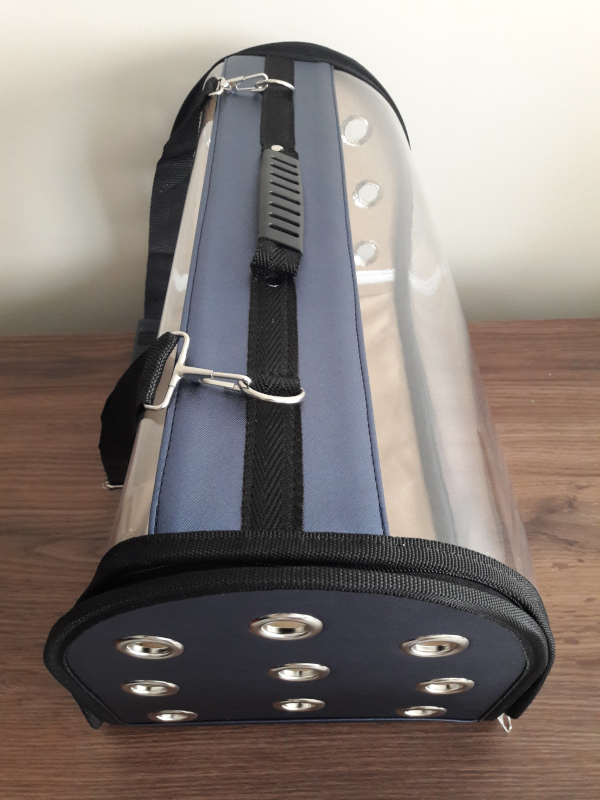 ŞEFFAF KEDİ KÖPEK TAŞIMA ÇANTASI LACİVERT