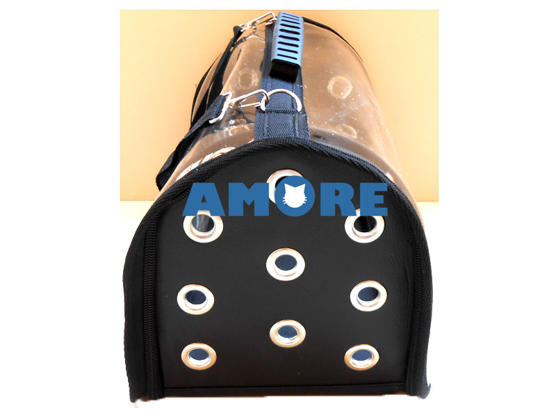 ŞEFFAF KEDİ TAŞIMA ÇANTASI SİYAH