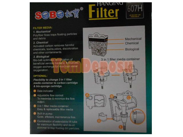 SOBO WP-607 ASKI-ŞELALE FİLTRE