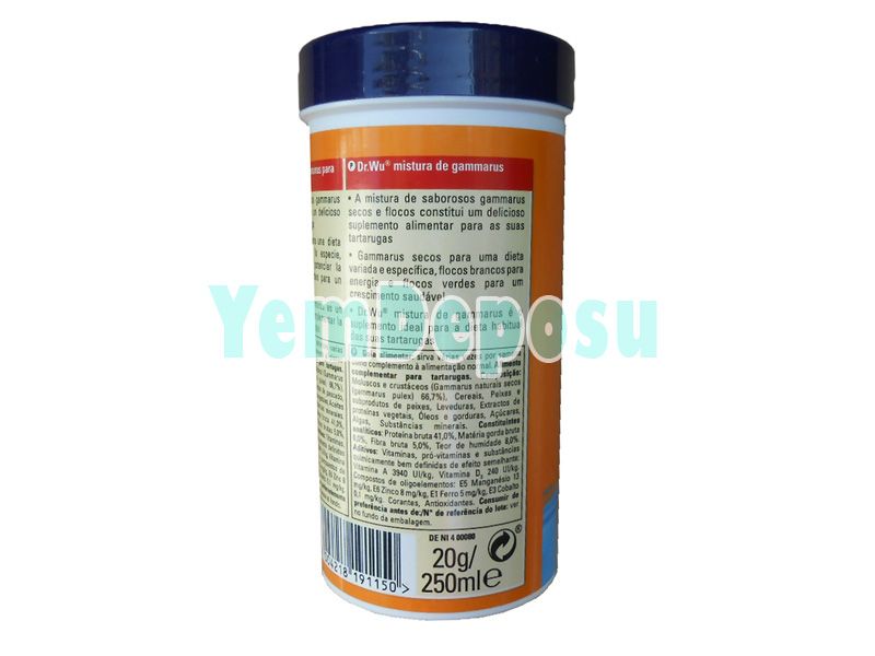 TETRA DR.WU GAMMARUS KAPLUMBAĞA YEMİ 250ML KUTU