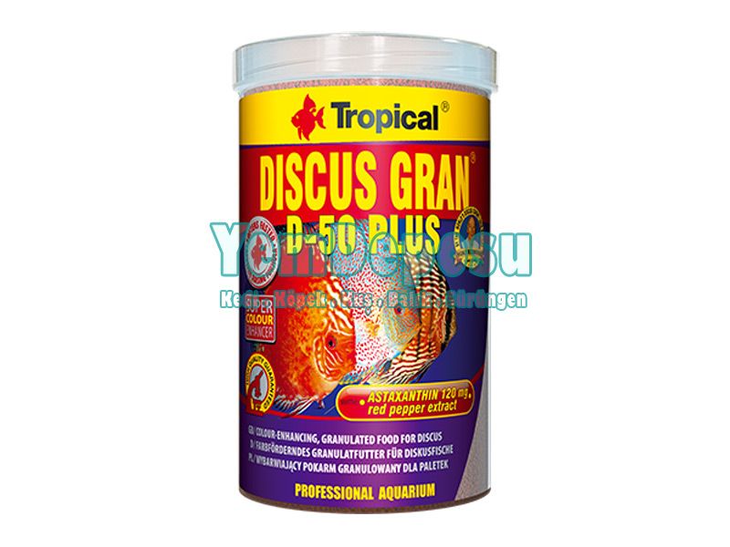 TROPİCAL DİSCUS GRAN D-50 PLUS BALIK YEMİ 250 GR KOVADAN BÖLME