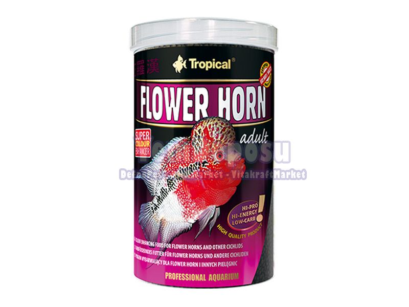 TROPİCAL FLOWER HORN ADULT 1000ML 380GR ORJİNAL KUTU