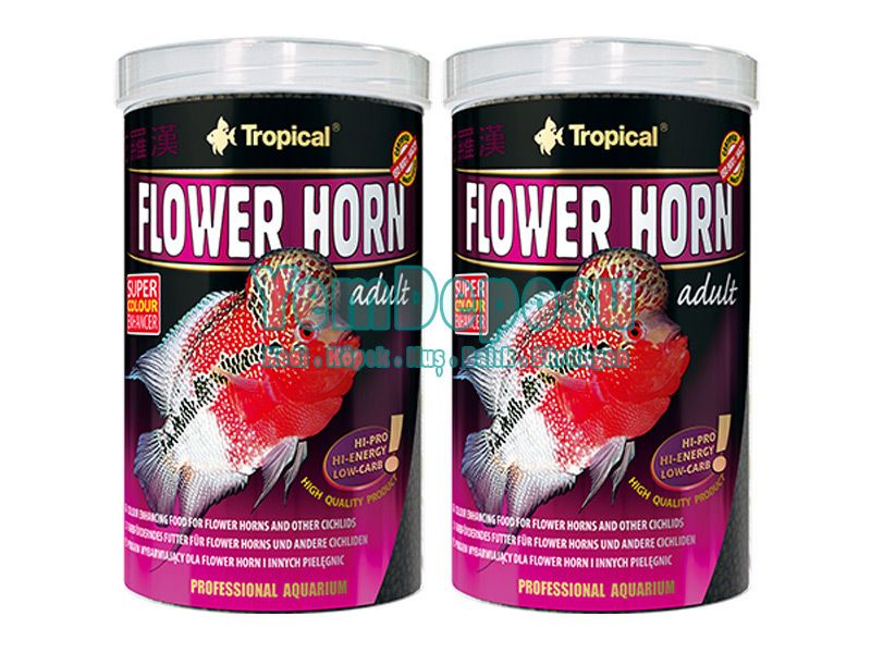 TROPİCAL FLOWER HORN ADULT 2 ADET 1000 ML ORJİNAL KUTU