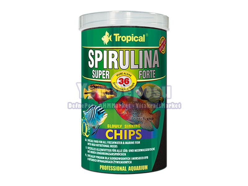 TROPİCAL SPİRULİNA SUPER FORTE CHİPS 250 GR KOVADAN BÖLME