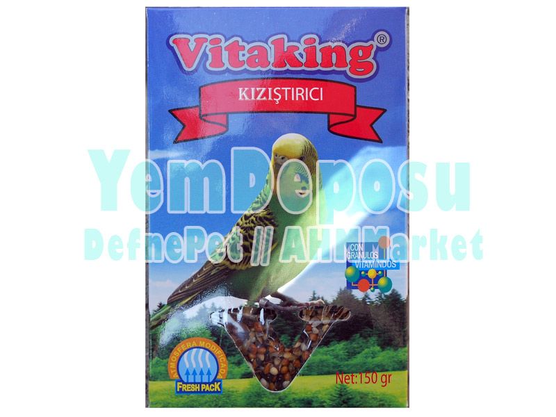 VİTAKİNG KIZIŞTIRICI MUHABBET KUŞU YEMİ 150 GR