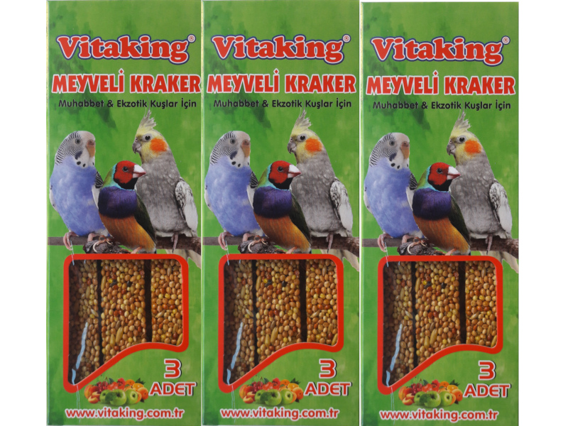 VİTAKİNG MEYVELİ KRAKER 3 PAKET