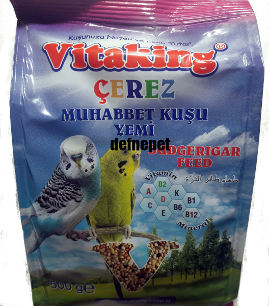 VİTAKİNG MUHABBET KUŞU YEMİ ÇEREZ 500GR