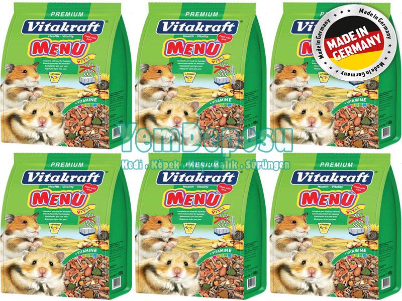 VİTAKRAFT HAMSTER YEMİ PREMİUM VİTAL MENÜ 6 X 1 KG