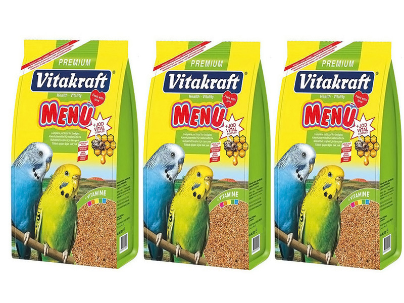 VİTAKRAFT MUHABBET KUŞU YEMİ 3 X 1 KG