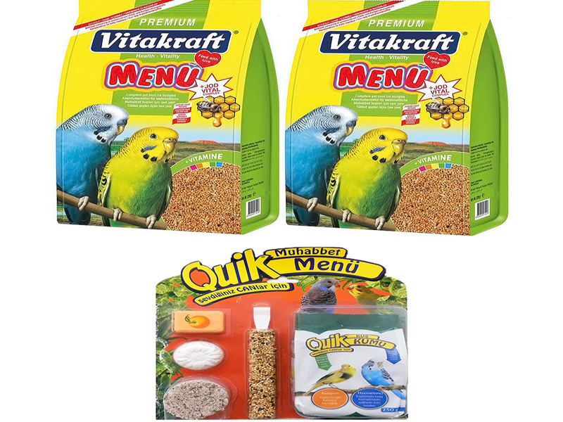 VİTAKRAFT MUHABBET YEMİ 2 X 500 GR + QUİK MUHABBET MENU