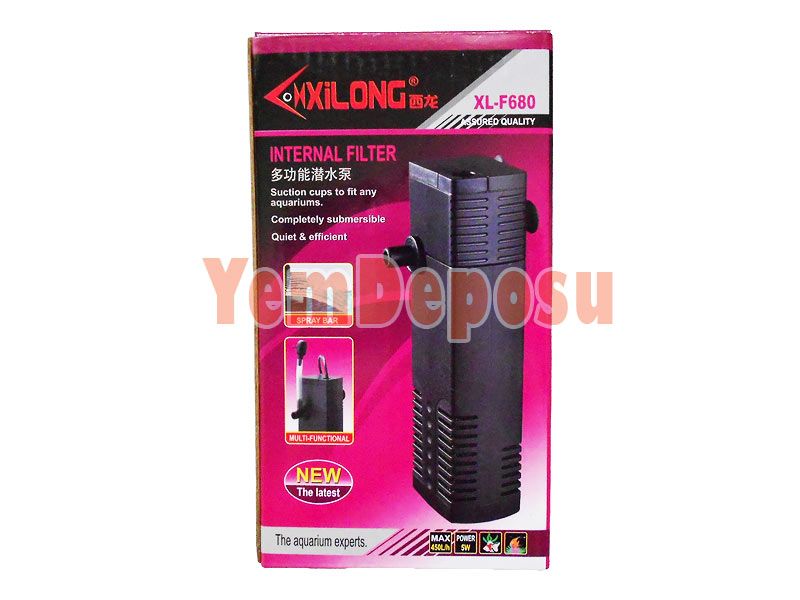 XİLONG XL-F680 450L/H AKVARYUM ŞELALE TİPİ AKVARYUM İÇ FİLTRE